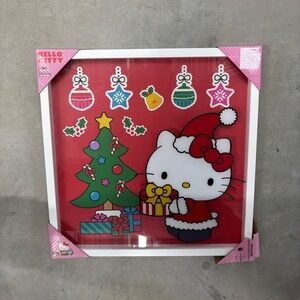 hello kitty christmas wall‎ art brand new